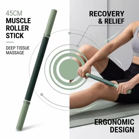 Self Massage 45CM Massage Rod Ergonomic Shape Muscle Massage Massage Stick Portable Deep Tissue Mass