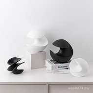 Irregular Spinning Top Special-Shaped Matching Nordic Soft Model Room Black White Building Geometric