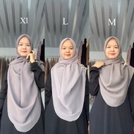 Curve Square Hijab l Oval Square