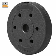 ORIENOR Barbell Weight Plate, Solid black weight plate Coated Surface Cast Iron Weight Plate, Sturdy