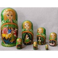 [Russian Doll] -7-Layer Green Mythology Russian Doll