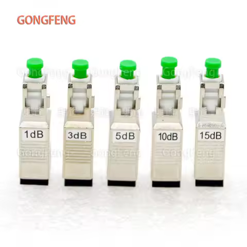 NEW Optic Fiber Adapter Connector SC/APC Female-SC/UPC Male Fixed Attenuator 1~15dB Optic Fiber Flan