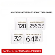 High Endurance MicroSD Card with Adapter for Dashcam & CCTV, IP Camera (32GB / 64GB / 128GB / 256GB)