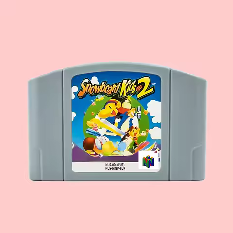 Snowboard Kids 2 Game Cartridge for 64 Bit NTSC USA PAL EUR Consoles N64 Game Card