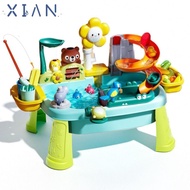 XIANEE Electric Water Play, Dishwashing Set Water Wash Basin Children's Kitchen Toys, Interactive To