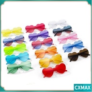 CVMAX Heart-shaped Sunglasses Colorful Trendy Adults Shades