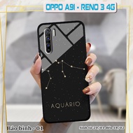 OPPO Reno 3 4G/ A91 3D glass case - zodiac sign