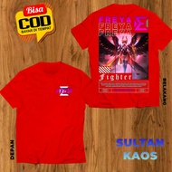 SULTAN KAOS DEWASA DAN ANAK MOBILE LEGEND FREYA RAVEN SHOGUN BAJU ML FREYA FIGHTERS TSHIRT MLBB BISA