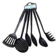 Keimav Nylon Cooking Utensils 6pcs ( Black ) Cooking handy Tool Kitchen Gadget 6-piece Set Kitchen Cooking