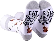 2 Pairs Cello Inspire Socks Cellos Lover Gift Cellist Gift Celloo Player Musician Socks