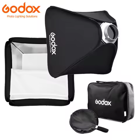 Godox 60x60cm 80x80cm Foldalbe Bowens Mount Flash Softbox 24"/31" Soft Box for Studio DE/DS/QT/DP/SK