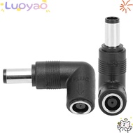 LUOYAO1 2PCS Adapter Converter, Practical Right Angle 90-degree Power Adapter Connector, Universal 7