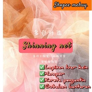 ❗PROMOTION PRICE Shinning net |net lembut| soft fabric|kain hamper buah/RAYA|net fabric|netting text
