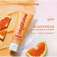 GLAD2GLOW YUZU BLACKHEAD CLEANSER AHA EXFOLIATING | FACE WASH FACIAL CLEANSER 70gr