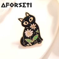 ENAMEL PIN 田FLOWER CAT" BROOCH PIN / BROOCH / COUPLE PIN / AESTHETIC PIN / CUTE PIN / BUTTON PIN / B