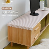 Minimalist TV Cabinet Tablecloth Waterproof Oil-Proof Disposable PVC Table Mat Sideboard Cabinet Shoe Cabinet Table Top Cloth Liner Coffee Table Cover Cloth