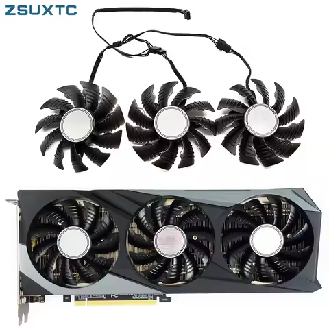 PLA09215S12HH T129215BU RTX 3070 RX6800 XT GPU Fans For Gigabyte RX 6900XT 6800XT 6800 GAMING OC gra