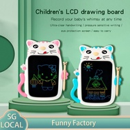 Cat Shaped LCD Writing Tablet - 8.5-Inch Colorful Electronic Doodle Board for Kids