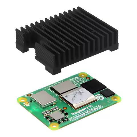 Geekbord C519 Raspberry Pi CM5 Cooler, Passive Heatsink for Pi CM5, Support 3010/3007 Fan Installati