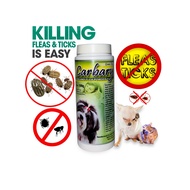 Carbaryl Tick (Garapata) and Fleas (Pulgas) Dog, Cat  Odor Remover powder (greentea) 100g