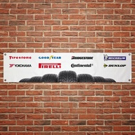 Yokohama Tyres Vintage Metal Tin Sign 40*10CM Gift Wall Art Decor for Home Living Room Bar Pub Club