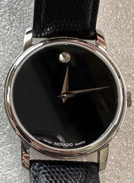 Movado 摩凡陀 男款 2100002 博物館系列黑色不銹鋼石英手錶, 39 mm