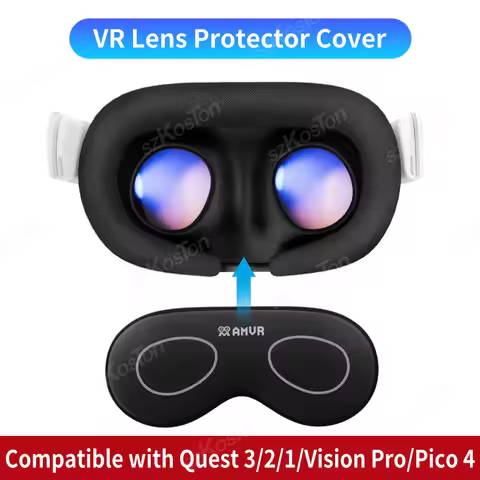 VR Lens Protective Pad AMVR Lens Protector Cover Compatible with Meta Quest 3/2/1, Vision Pro, Valve