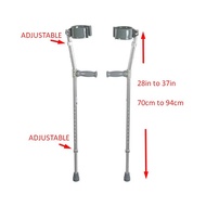 [ 1pcs ] Forearm Crutches Elbow Crutches Adult One Piece (handle 28IN to 37IN 70cm to 94cm)