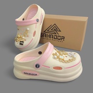 Sahador women's cross sandals come with a cute Hottrend Sticker, 6cm high sole suitable for all ages