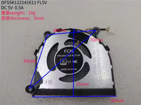 FL5V DFS5K122141611 FAN FOR SONY VAIO SE14 VJSE41C0511H VJE151G11W VJSE41C0111H VJSE41C0611T VJSE41C
