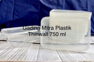 Thinwall 750 ml isi 25 pcs microwave safe bpa free