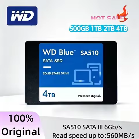 For WD Blue SA510 500GB 1TB 2TB 4TB SATA 3.0 2.5" Original WD SSD Hard Disk Disc Internal Solid Stat