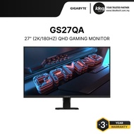 GIGABYTE GS27QA | 2560 X 1440 (QHD) | 180HZ | IPS PANEL | 1MS | 27" QHD GAMING MONITOR