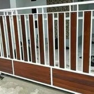 baru pagar Grc motif kayu