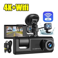3 Channel Front Rear Dashboard Camera Dash Cam WiFi App