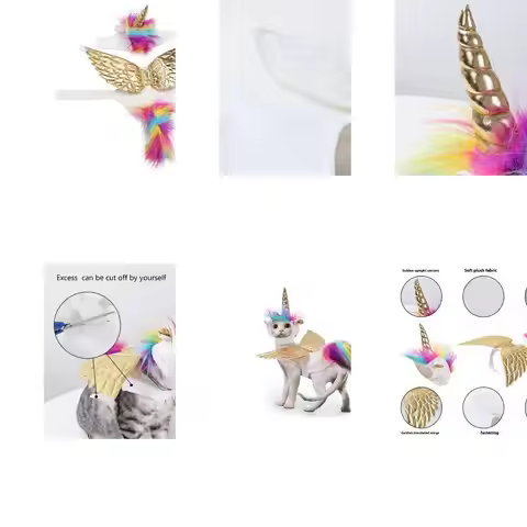 Fashion Cats Animal Costume and Horn Hat For Festival Event Breathable Outfit D2RD