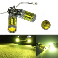 【MOTORLAND】 2pcs Set 12-24V H3 80W 16 SMD LED Car Fog Light Bulb Yellow High Power Truck #For Car