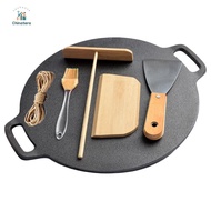 Pancake Pan Iron Skillet Non Stick Pancake Baking Pan Round with Handle for Home Kitchen