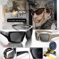 ESS Rollbar แว่นปั่นจักรยาน แว่นกันแดด แว่นตายุทธวิธี แว่นตากลางแจ้ง  sunglasses unisex มีเลนส์ 4 ชุ