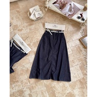 3375 Long rough skirt with belt Guangzhou Tag WM