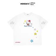 MOOZA Hello Kitty & Stars Oversize T-Shirt - 100% Cotton 260GSM Premium/Stars T-Shirt