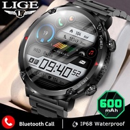 LIGE Original Smart Watch Men 1.6 Inch Full Touch Bracelet Fitness Tracker Sports Watches Bluetooth Call Smart Clock Waterproof Men Smartwatch+Box