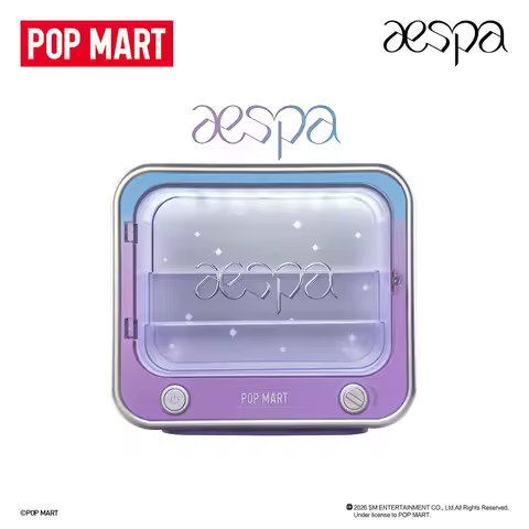 Genuine POPMART Aespa Treasure Series Television Set Glow Display Box Gift