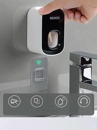 Bộ Nhả Kem Hộp Lấy Kem Đánh Răng Tự Động Dán Tường Ecoco