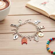 MJ-style alloy bracelet, handcrafted, stylish commemorative jewelry Gelang tangan aloi gaya MJ buata