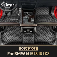 For BMW i4 i5 i8 iX iX3  Custom Car Floor Mats Automobile Carpet Cover Interior Details Accessories 