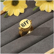 SpongeBob SquarePants Big Star bff Ring Friendship Friends Ring BFF Good Friends Can Open Cute Coupl