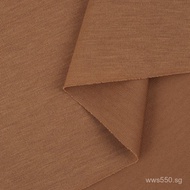 Blended Fabric Loungewear Plain Lyocell Casual T Tencel Cotton Shirt175g Spring and Summer Silk Cove