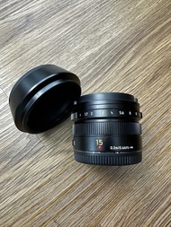 99% Panasonic 15mm f1.7 with hood 15 1.7