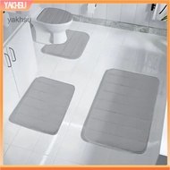 yakhsu|  Memory Foam Bathroom Mat Machine Washable Bathroom Set 4pcs Memory Foam Bath Mat Set Soft M